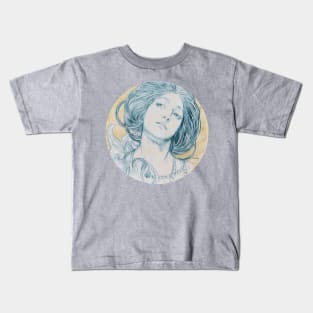 Head of a young woman Kids T-Shirt